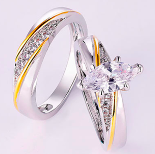 925 Sterling Silver Princess Cut White CZ Bridal