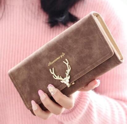 Korean Fashion Frosted Deer Woman Bag Multi Card
