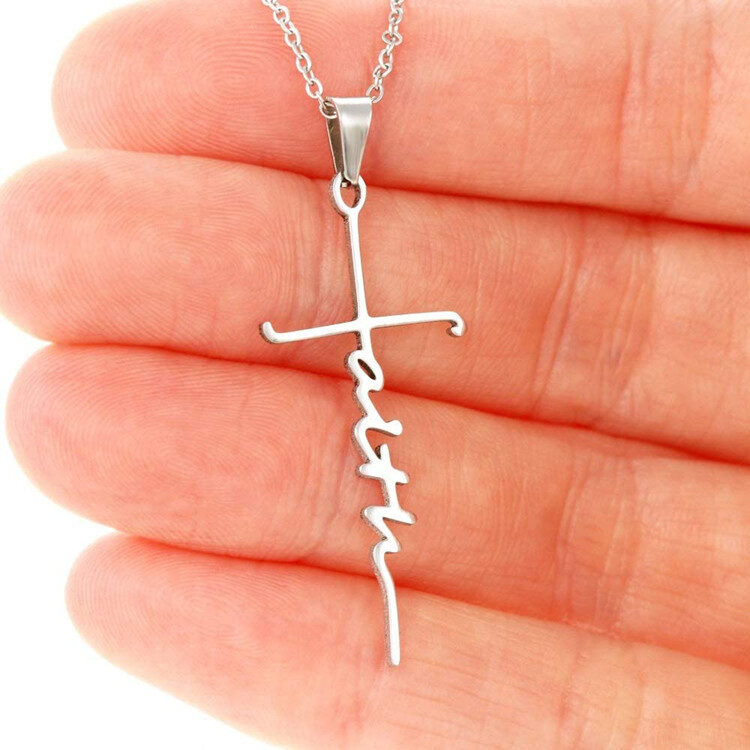 Stainless Steel Necklace Faith Gift