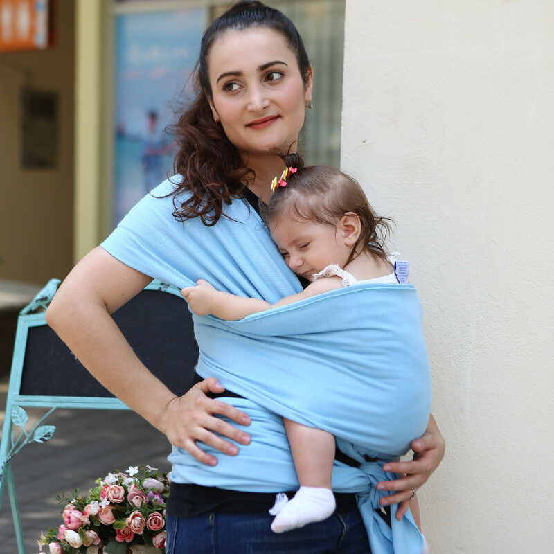 Baby sling solid color carrier