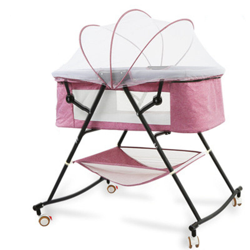 Crib newborn multifunctional comfort baby portable shaker foldable