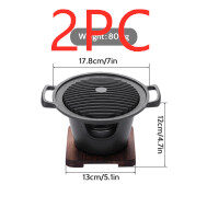 Mini BBQ Grill Alcohol Stove Home Smokeless Barbecue