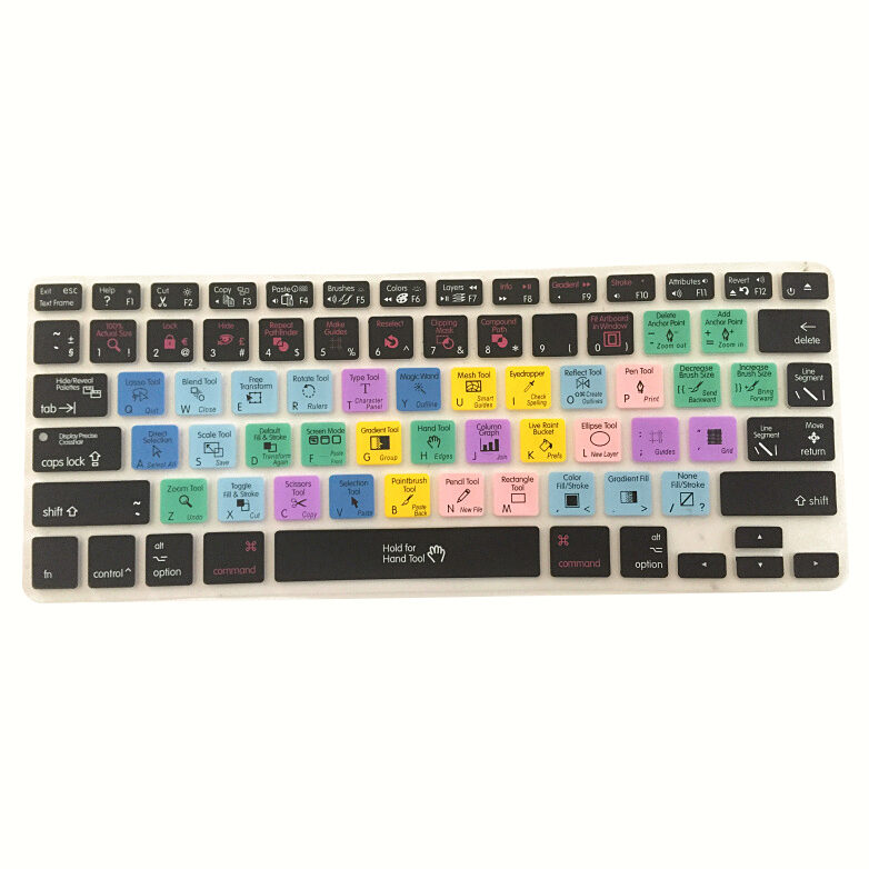 Adobe Illustrator Keyboard Shortcut Design Functional Silicone Cover