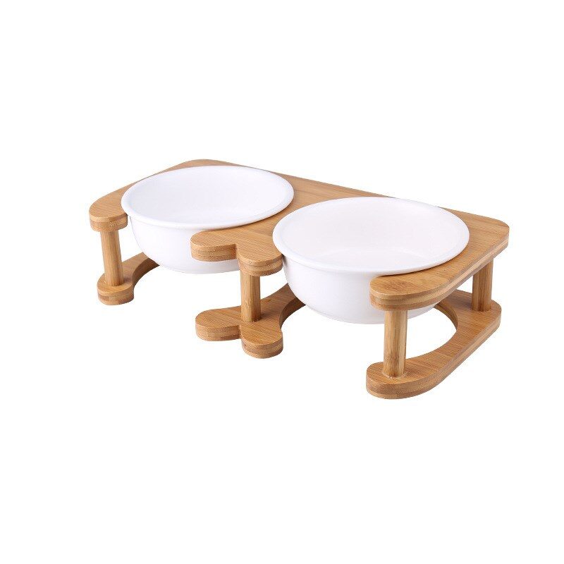 Ceramic cat bowl food