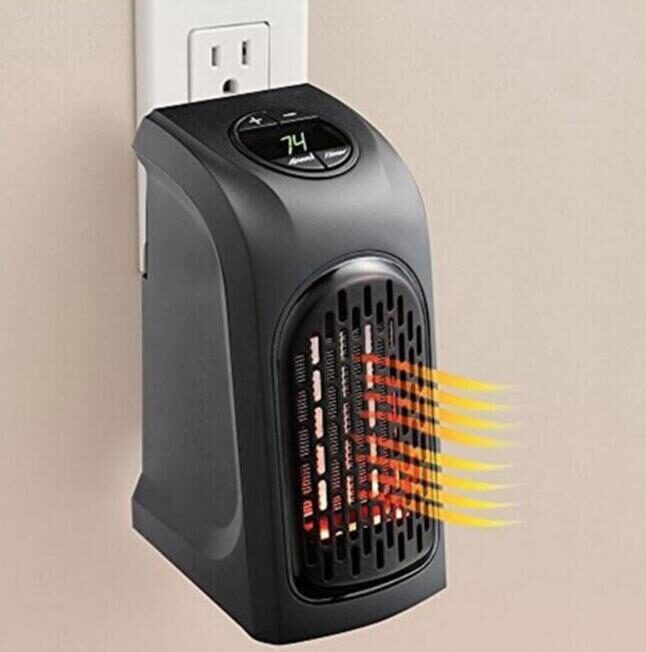 Portable Electric Wall Heater Plug and Play Warmer