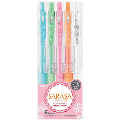 Color Press Gel Pen 8-Color Set Water Milk