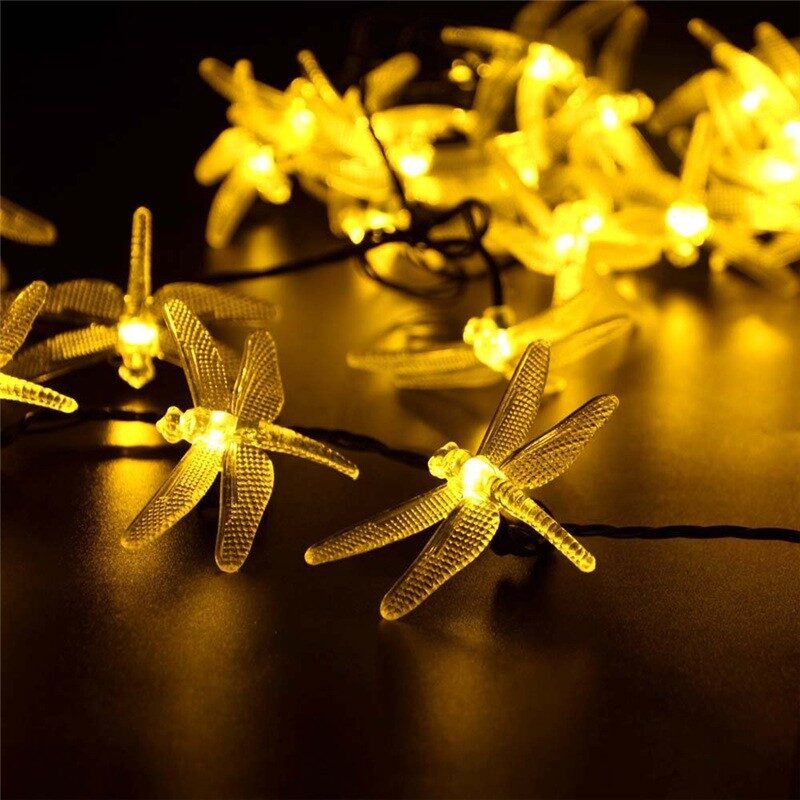 Outdoor Solar Led String Light 5M 20 Dragonfly