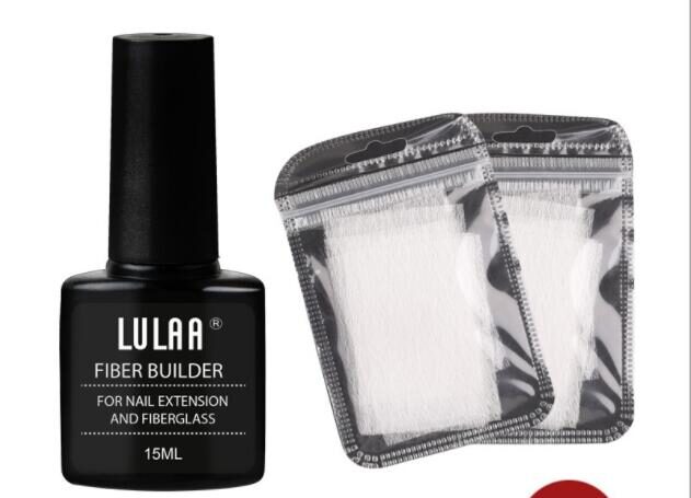 Nail Extension Fiber Set Gel Repair Liquid Paper-free