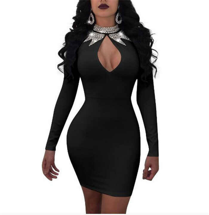 Women's Long Sleeve Dress Club Bar Sexy Women