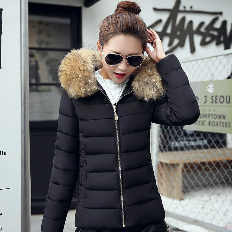 Slim cotton padded jacket and down
