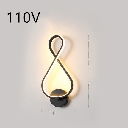 led wall lamp nordic minimalist bedroom bedside