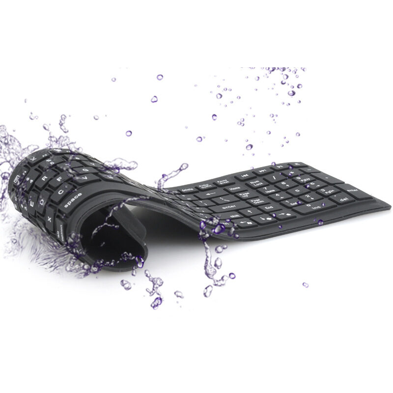 Bluetooth folding silicone keyboard Foldable waterproof wireless