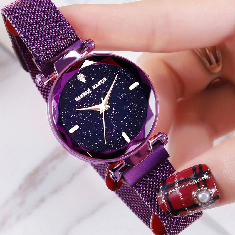 Starry female watch magnet