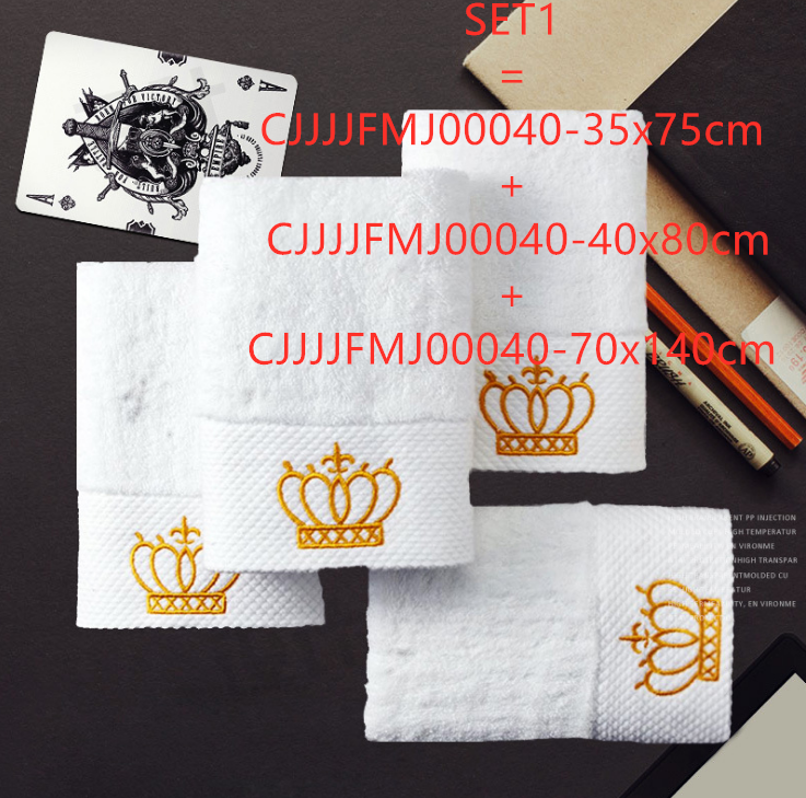 Cotton gift towel embroidery boutique hotel sauna large