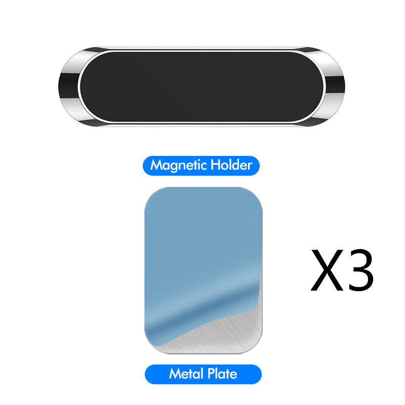 F6 Strip Plate Magnetic Car Phone Holder Stand