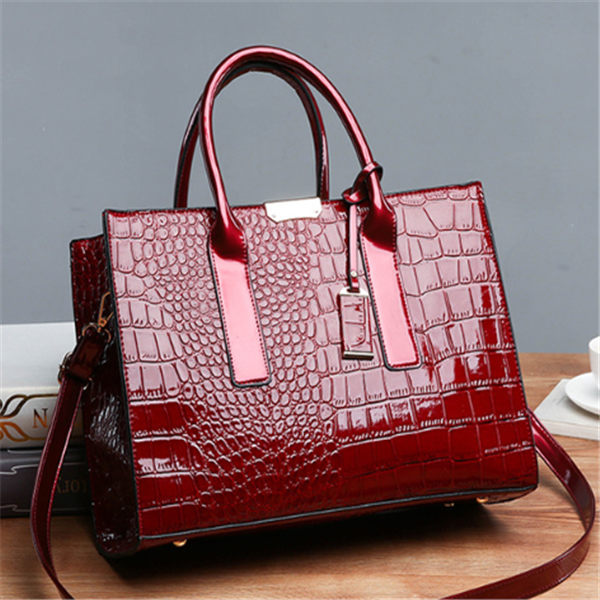 Diagonal cross bag Solid color stone tote