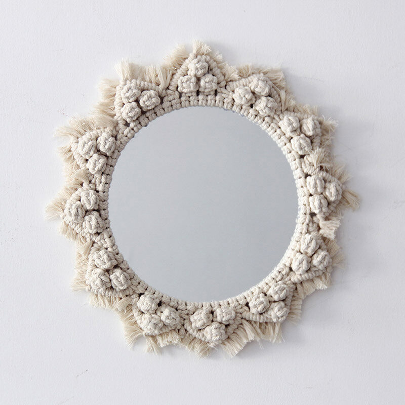 Sunflower. INS Scandinavian Girl Heart Mirror Handmade Tapestry