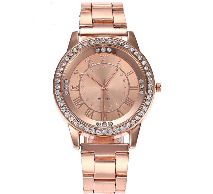 Vansvar Brand Rose Gold Watch Luxury Women Dress
