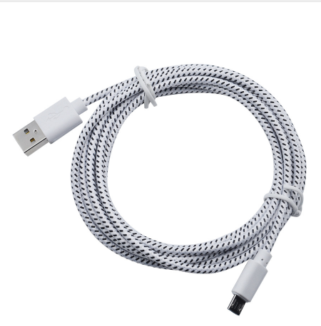 Nylon Braided Micro USB Cable Data Sync Charger