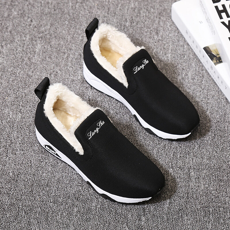 Women Canvas Shoes Youth Casual Comfortable High Heels