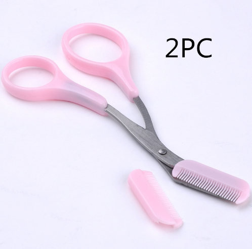 Beauty tools eyebrow scissors with comb