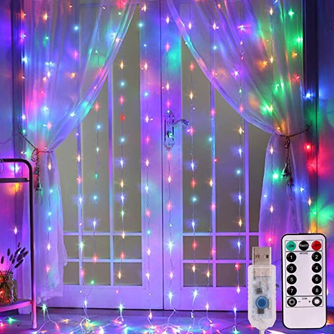 LED Curtain Garland On The Window USB String