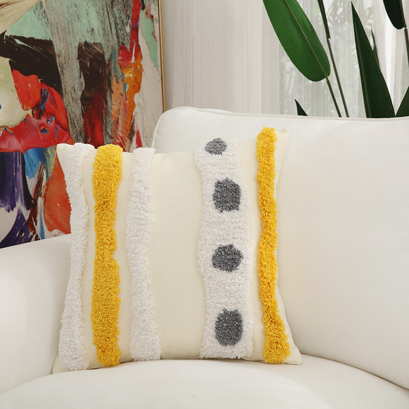 Cotton Pillow Embroidery Home