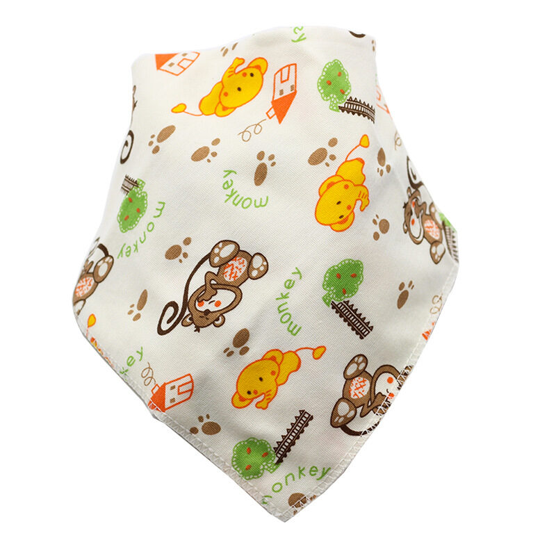 Baby Bibs Waterproof Triangle Cotton Cartoon Child Baberos