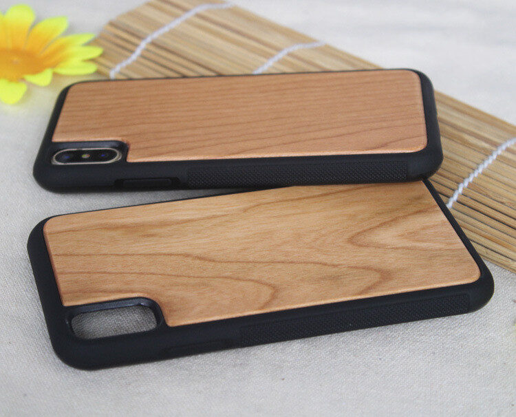 Wooden case TPU phone