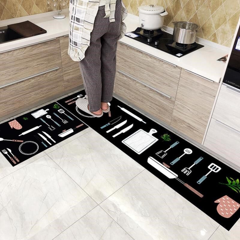 Kitchen Floor Mat Long Oil-proof Foot