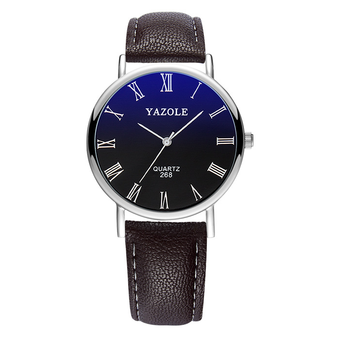 Fashion watch waterproof simple casual belt men