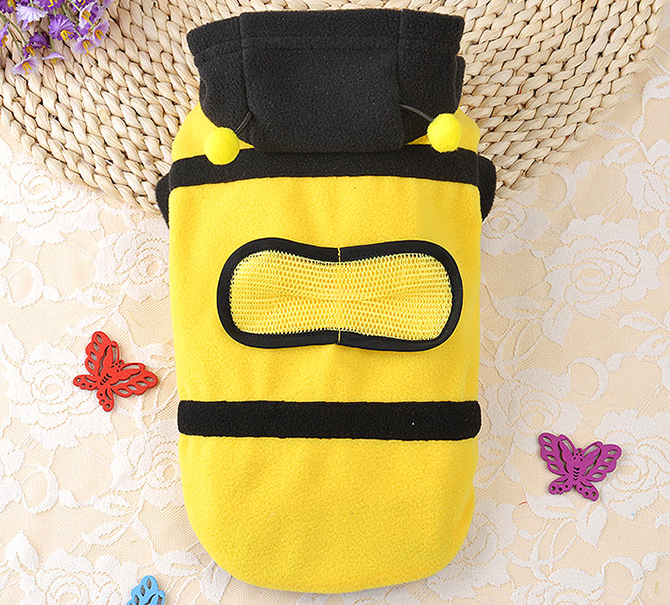 1Pcs Pet Clothes Cute Bees Dog Cat Soft