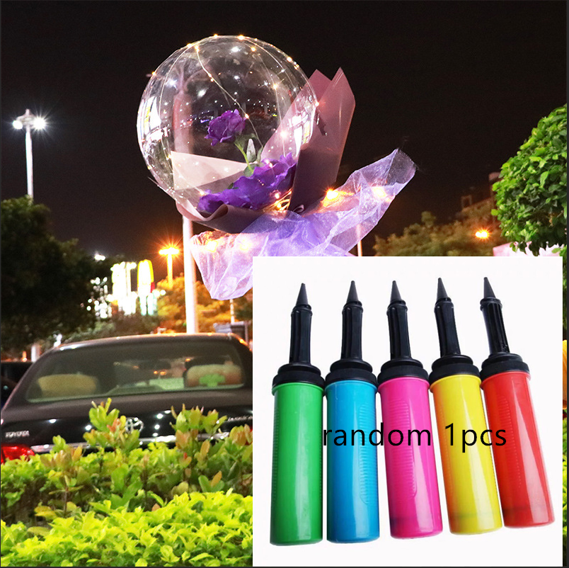 LED Luminous Balloon Rose Bouquet Transparent Bobo Ball
