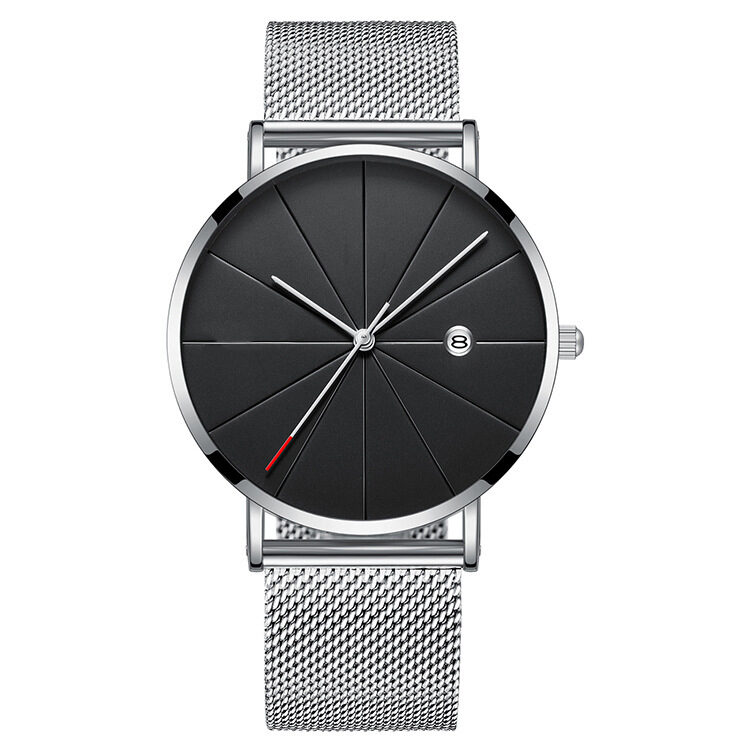 Simple calendar watch male creative waterproof quartz