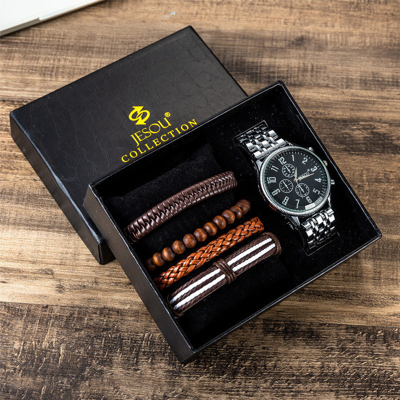 Steel band watch sport quartz