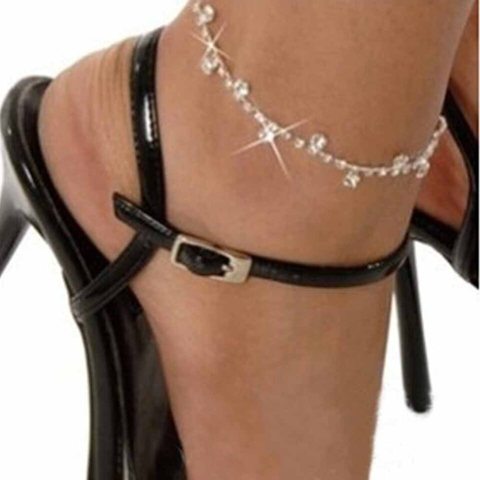 Water drop anklet ring tassel