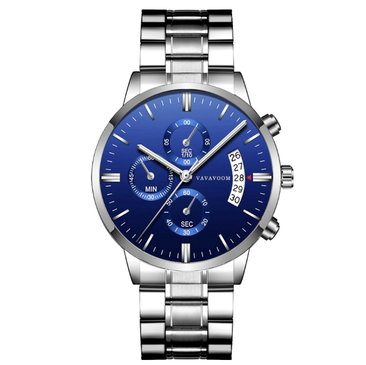 Men''s Stainless Steel Watches with Business Leisure Calendar