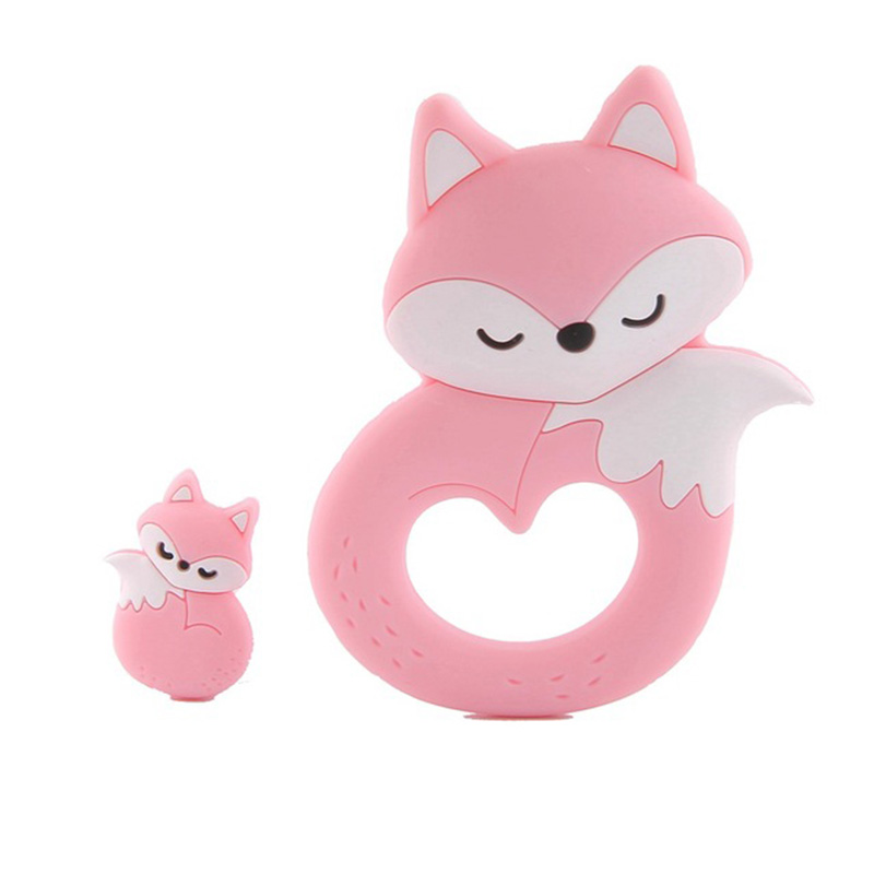 Baby pacifier chain silicone molar teether bite