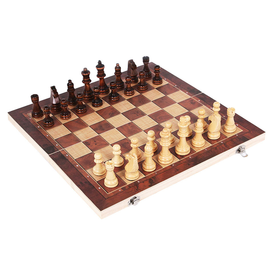 3 in 1 Backgammon Chess Set