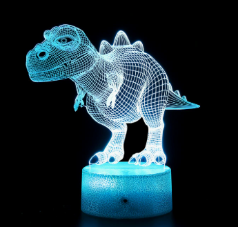Colorful 3D Night Light Dinosaur Tyrannosaurus Rex Pterosaur