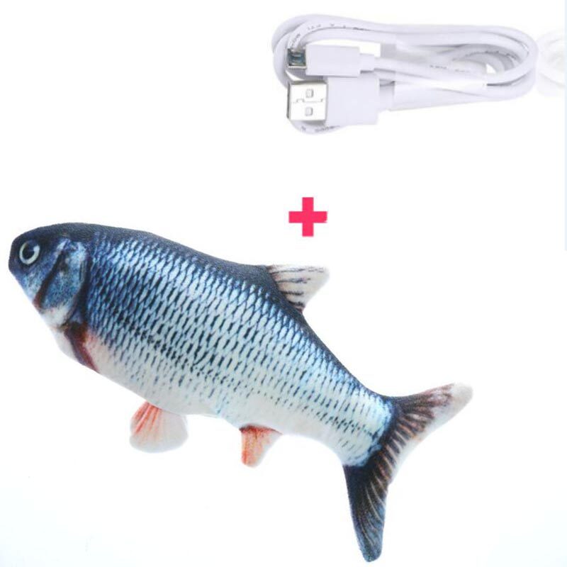 Electric Funny Cat Simulation Fish Beating Usb Jumping