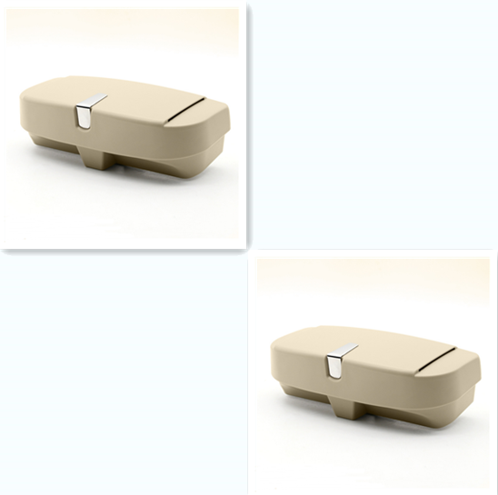 Car glasses case sun visor bill clip
