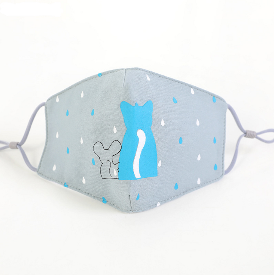 Kid Carton Cotton Facial Mask Adult