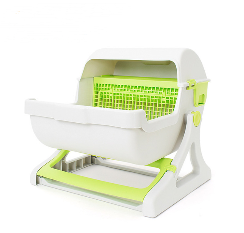 Cat toilet pet semi-enclosed litter box