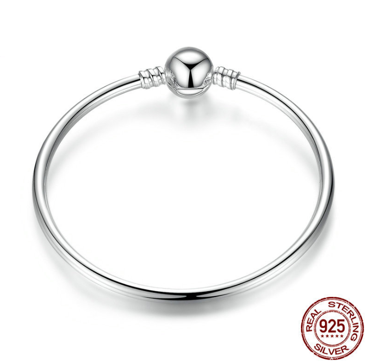 925 sterling silver fashion bracelet simple snake bone