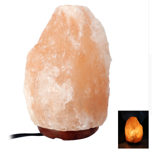 Crystal salt lamp socket creative decoration gift rose