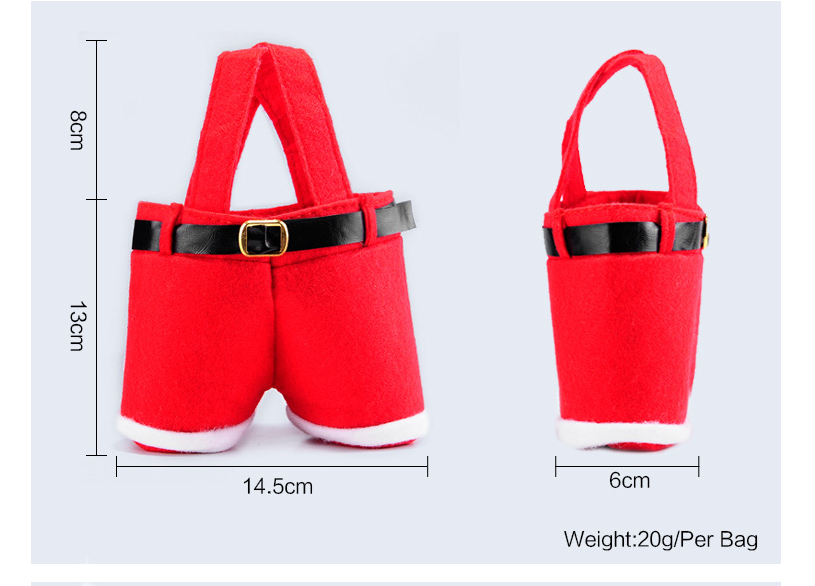 Christmas red bag wedding candy