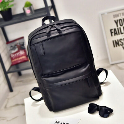 Retro casual backpack men computer bag student Korean
