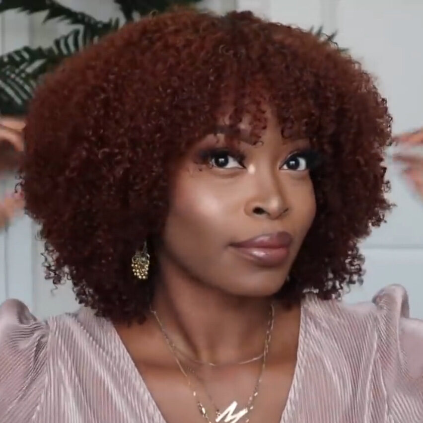 European And American Wigs Short Curly Hair