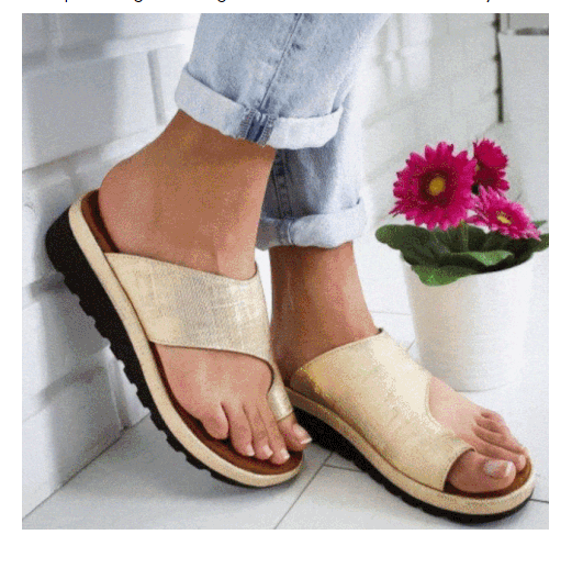 Women Slippers Flat Sole Casual Soft Big Toe